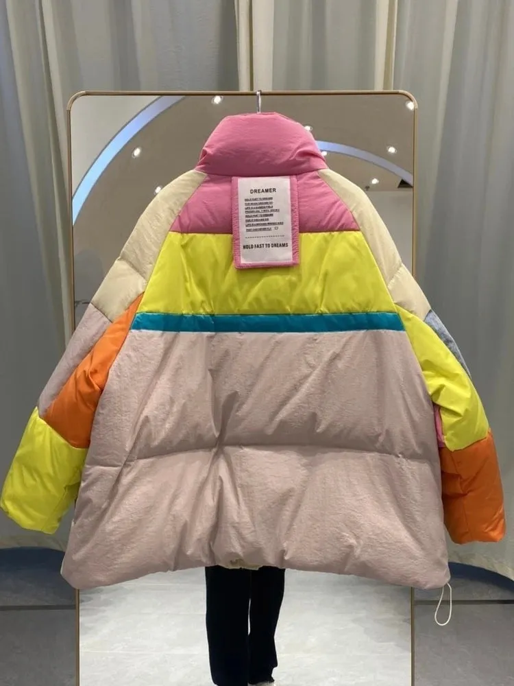 In Living Color Puffer Coat