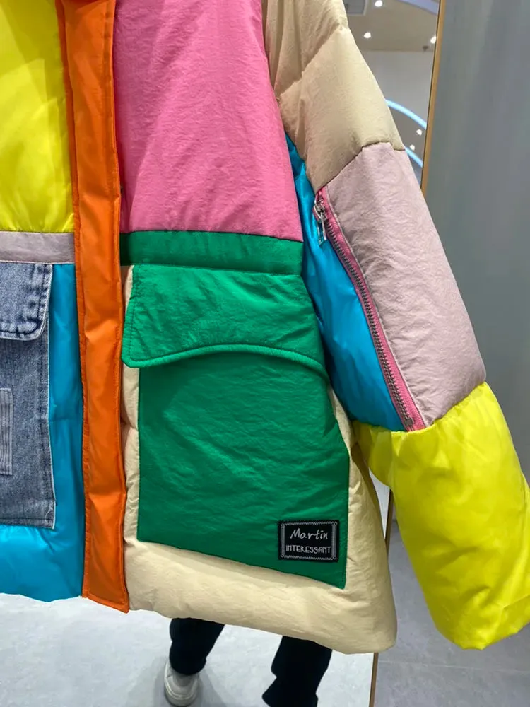 In Living Color Puffer Coat