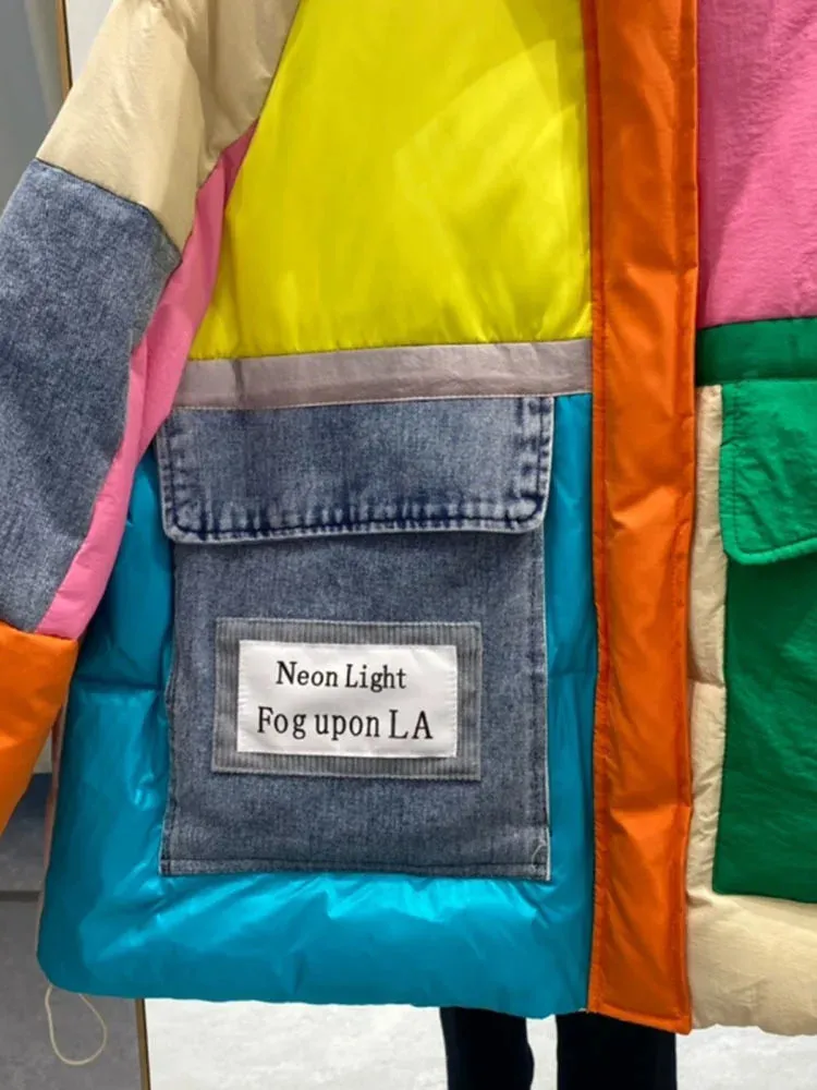 In Living Color Puffer Coat