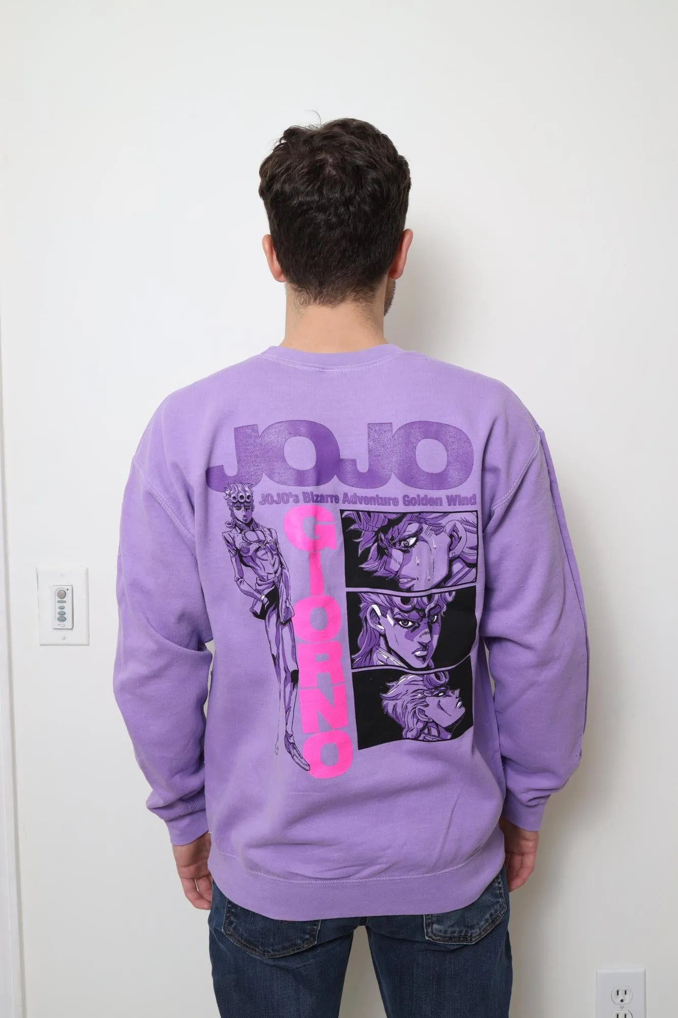 JoJo's Bizarre Adventure Giorno Golden Wind - Front & Back Print - Licensed Adult Sweatshirt
