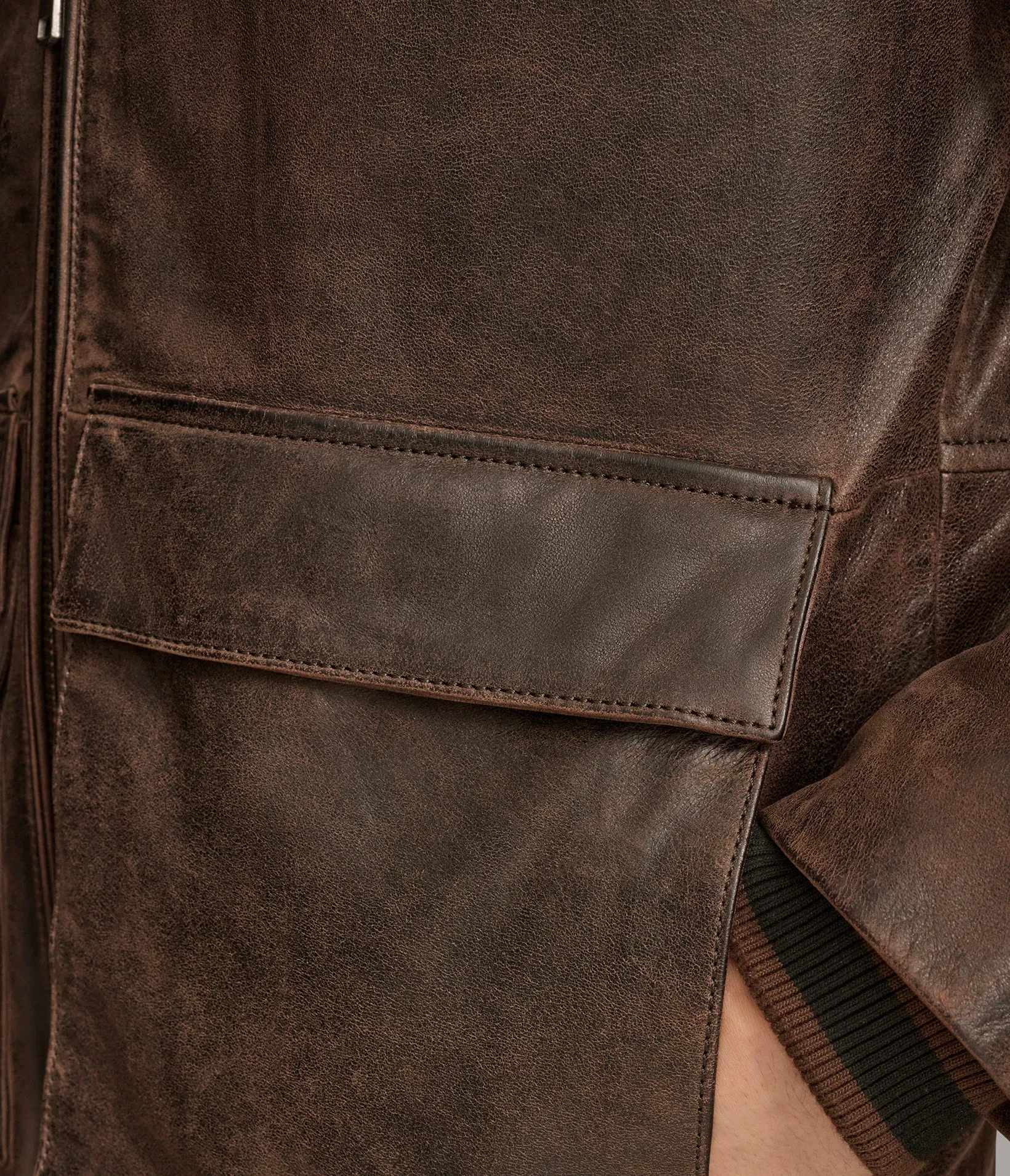 Julian Faux Shearling Aviator Jacket