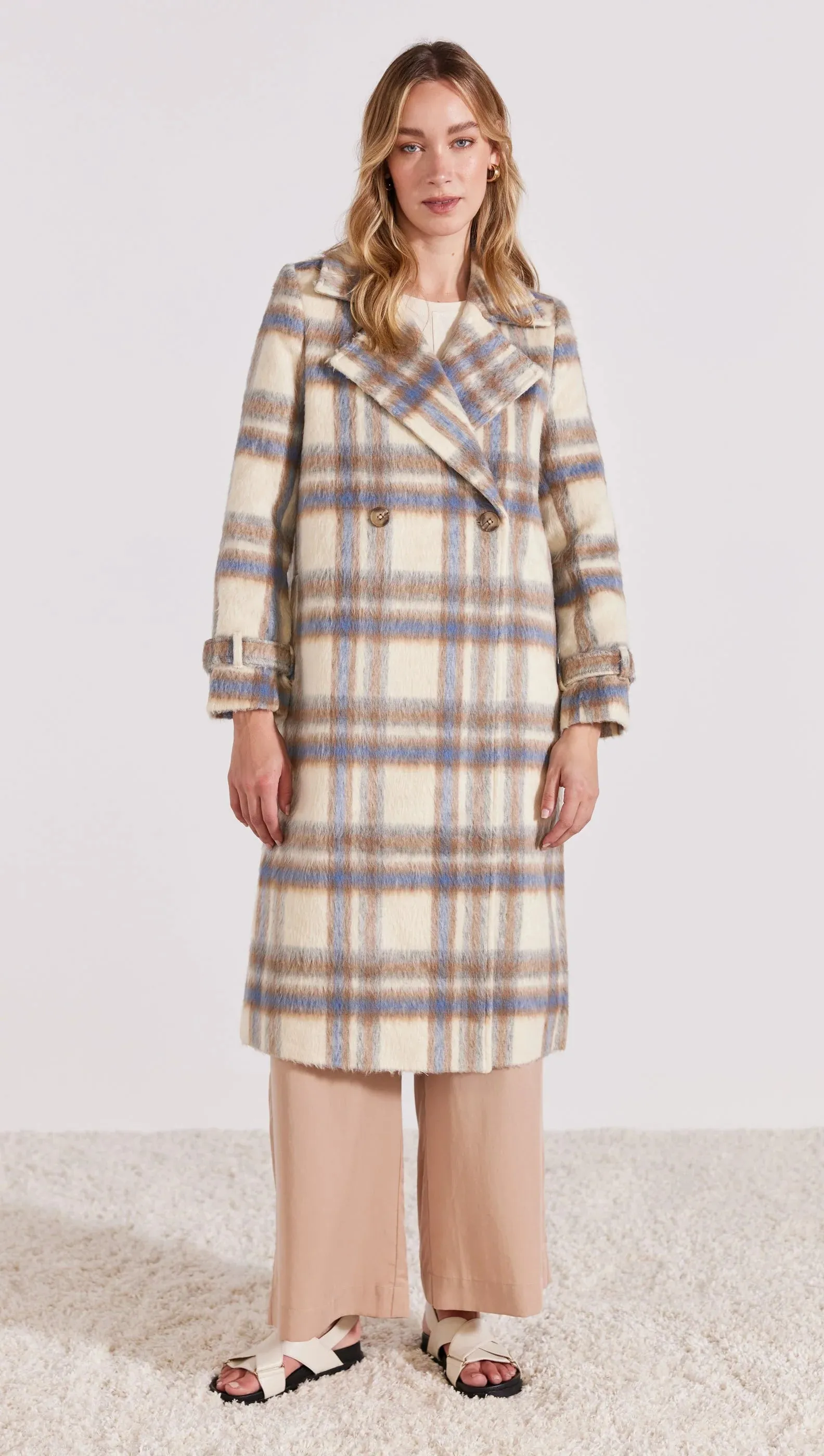 Keaton Check Coat