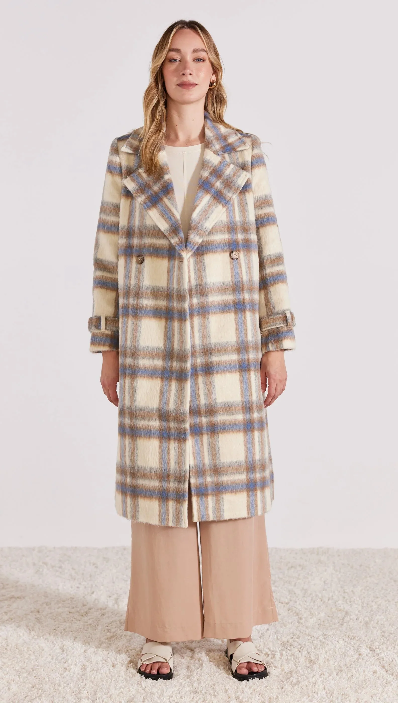 Keaton Check Coat