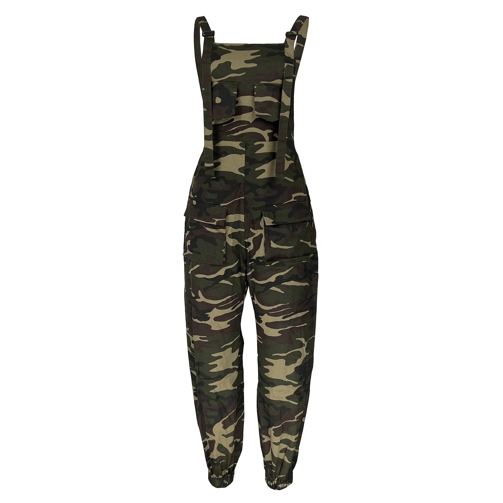 Large Pocket  Camouflage  Overall JumpSuit