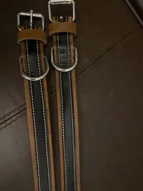 Leather terrier dog collar