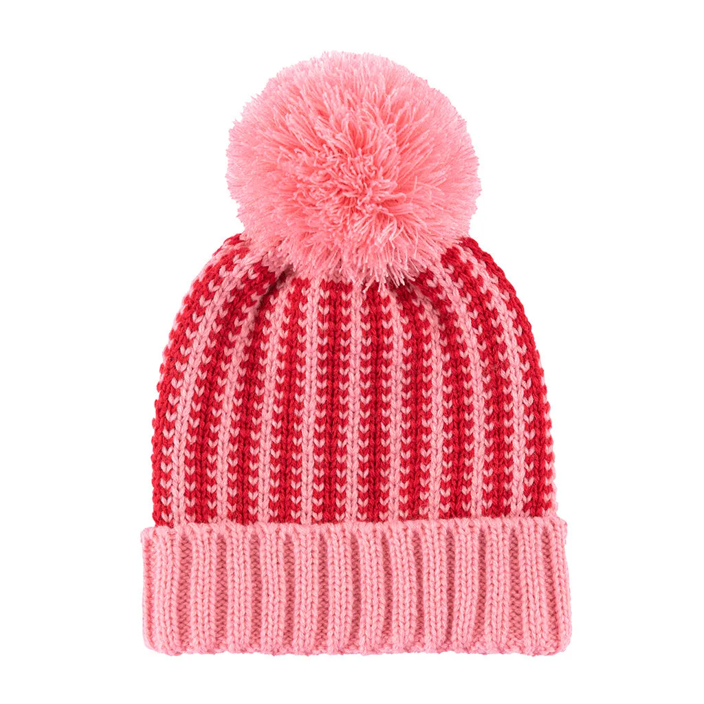 LENNON WINTER KNIT HAT/ BEANIE, PINK