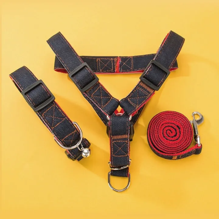 Lovely New Design Pet Dog Collar Chest &Leash