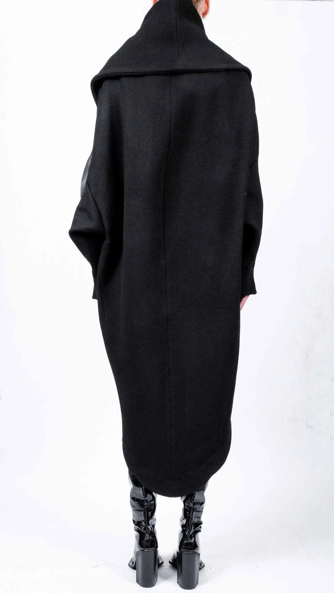 Maxi Wool Round Coat