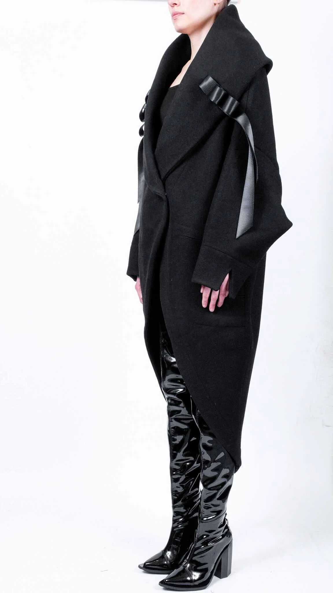 Maxi Wool Round Coat