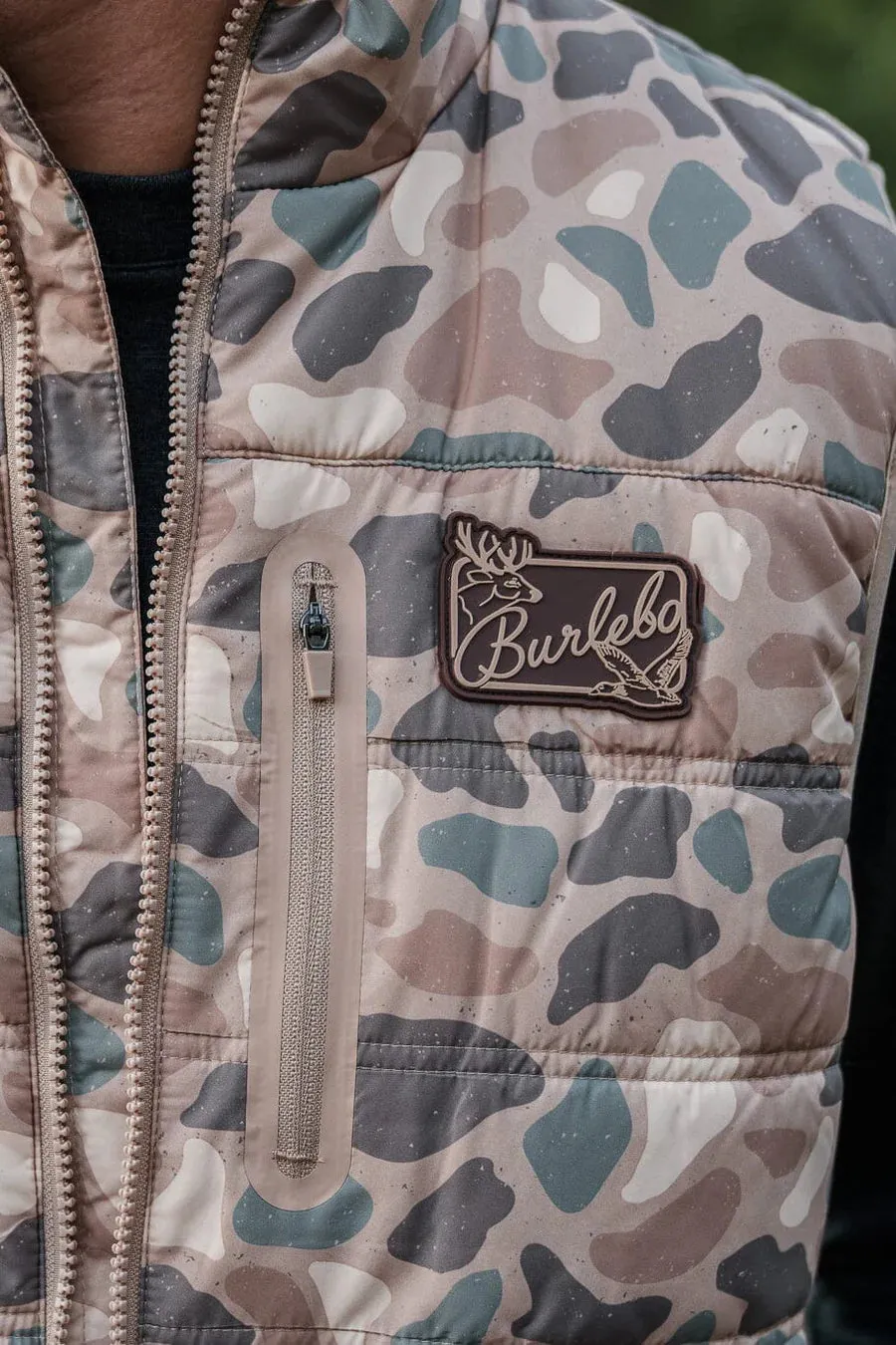 Men’s Burlebo Puffer Vest - Pintail Camo