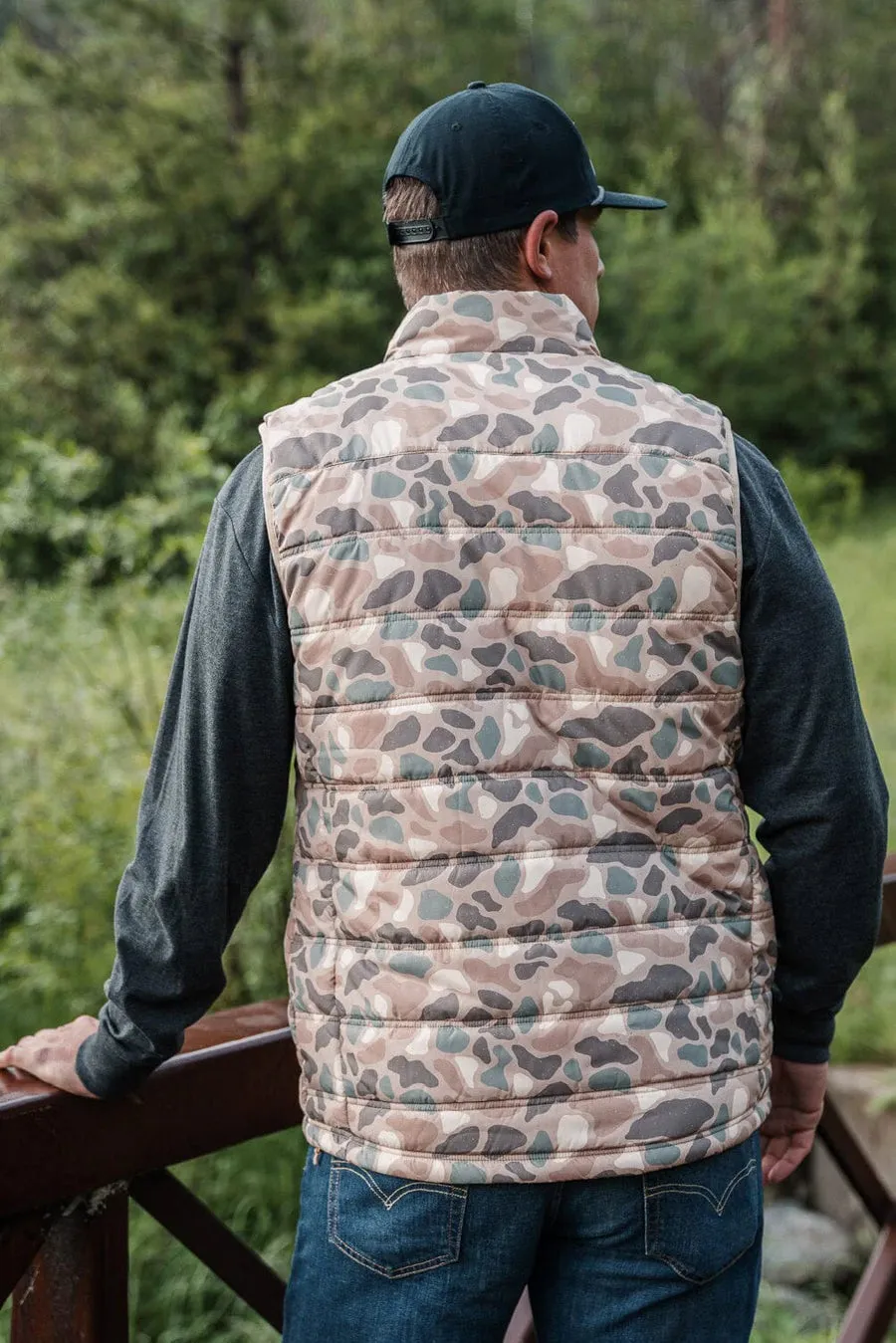 Men’s Burlebo Puffer Vest - Pintail Camo