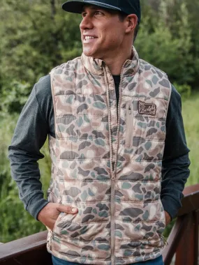 Men’s Burlebo Puffer Vest - Pintail Camo