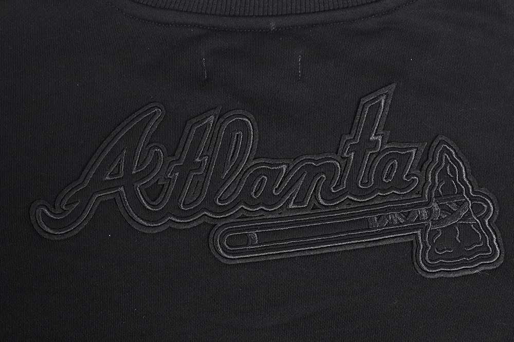 MLB ATLANTA BRAVES NEUTRAL WOMEN'S CREWNECK (BLACK)