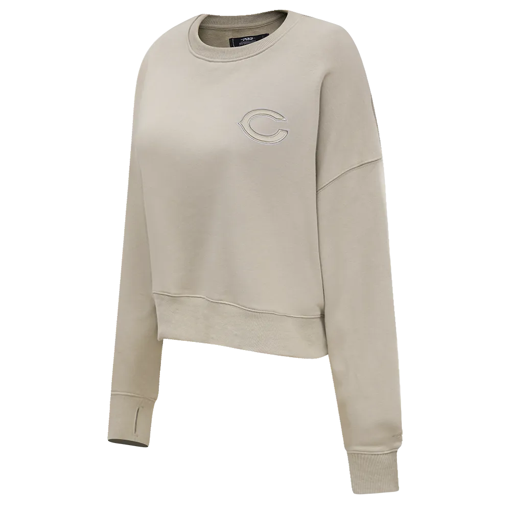NFL CHICAGO BEARS NEUTRAL WOMEN'S CREWNECK (TAUPE)