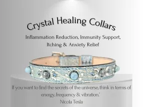 Overall Well-being - Crystal Healing Collar - Denim Swirl OW101