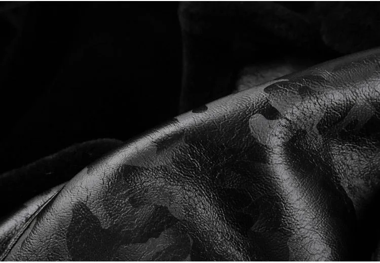 Padrone Luxury Leather Lamb Wool Jacket