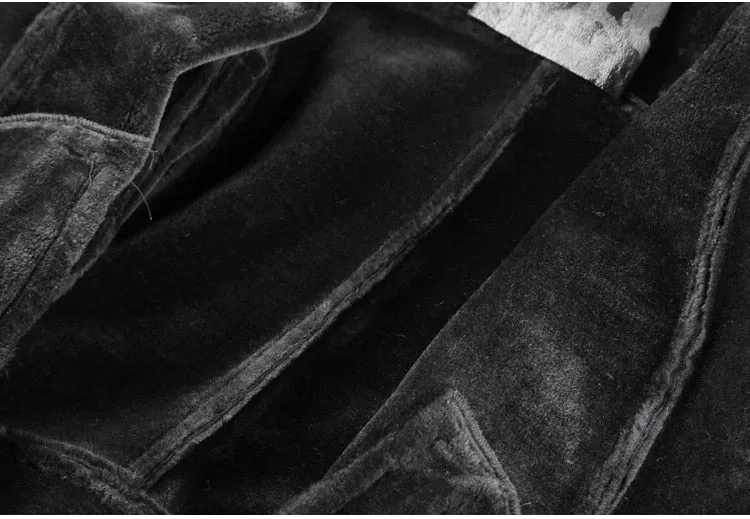 Padrone Luxury Leather Lamb Wool Jacket