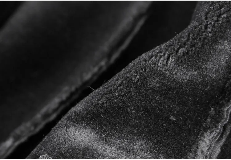 Padrone Luxury Leather Lamb Wool Jacket