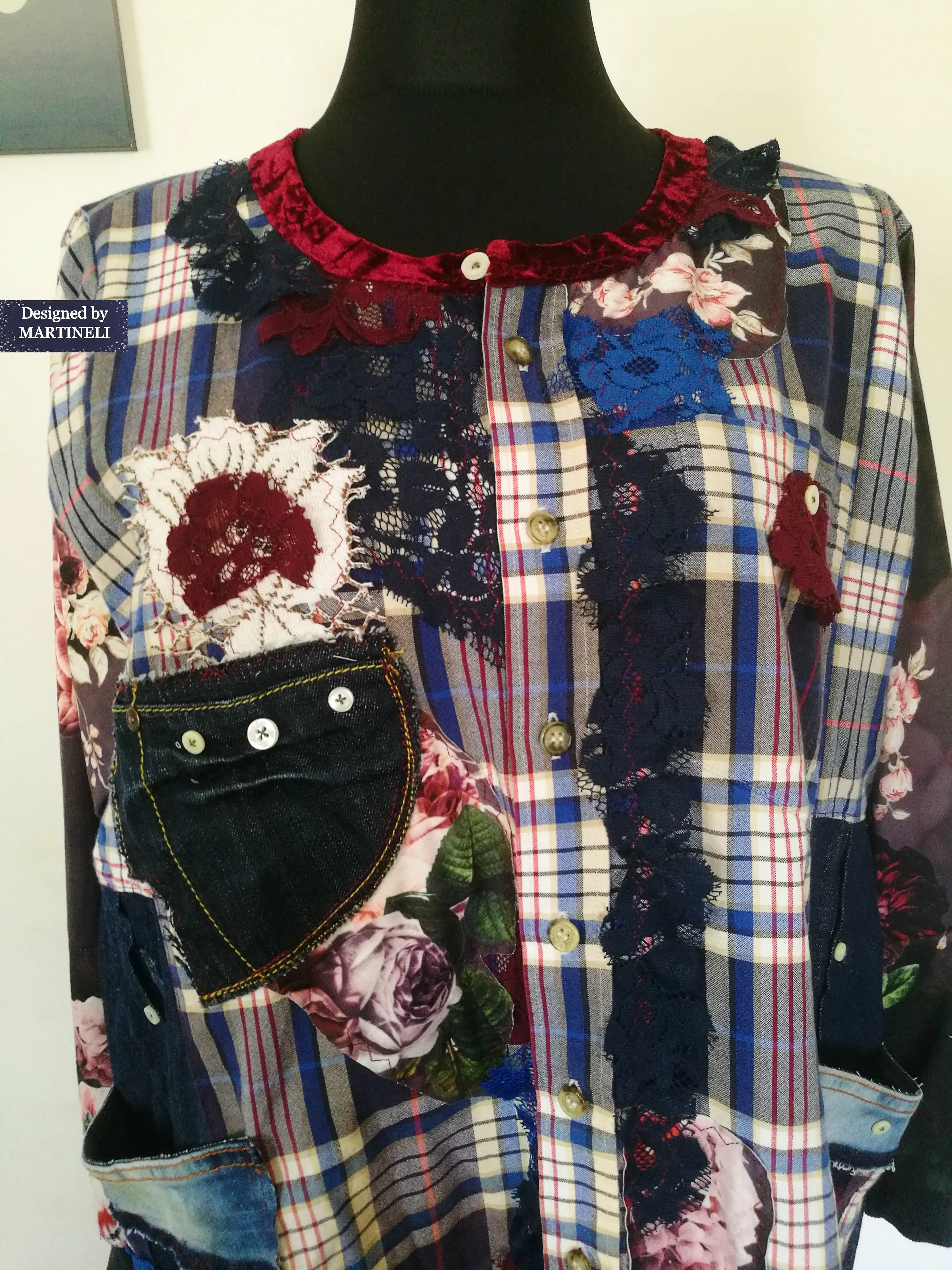 Plus Size Denim Shirt Dress 3XL Boho Style Jacket Dress
