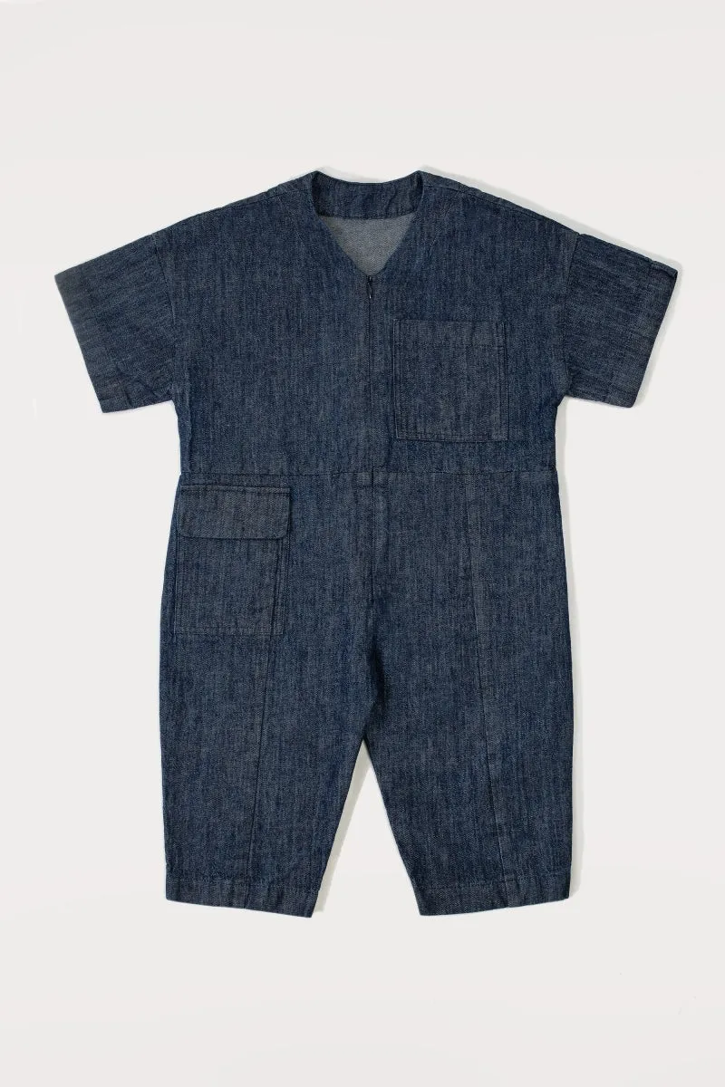 RAE OVERALL DENIM - 4y