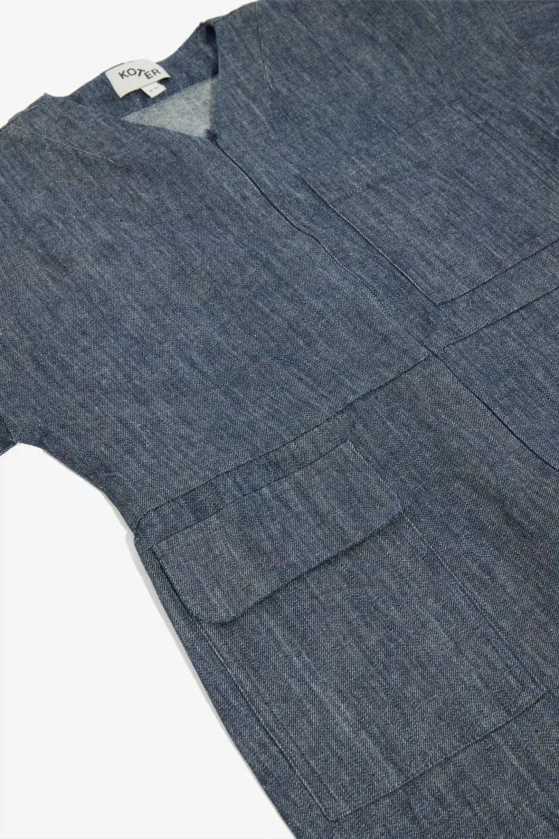 RAE OVERALL DENIM - 4y