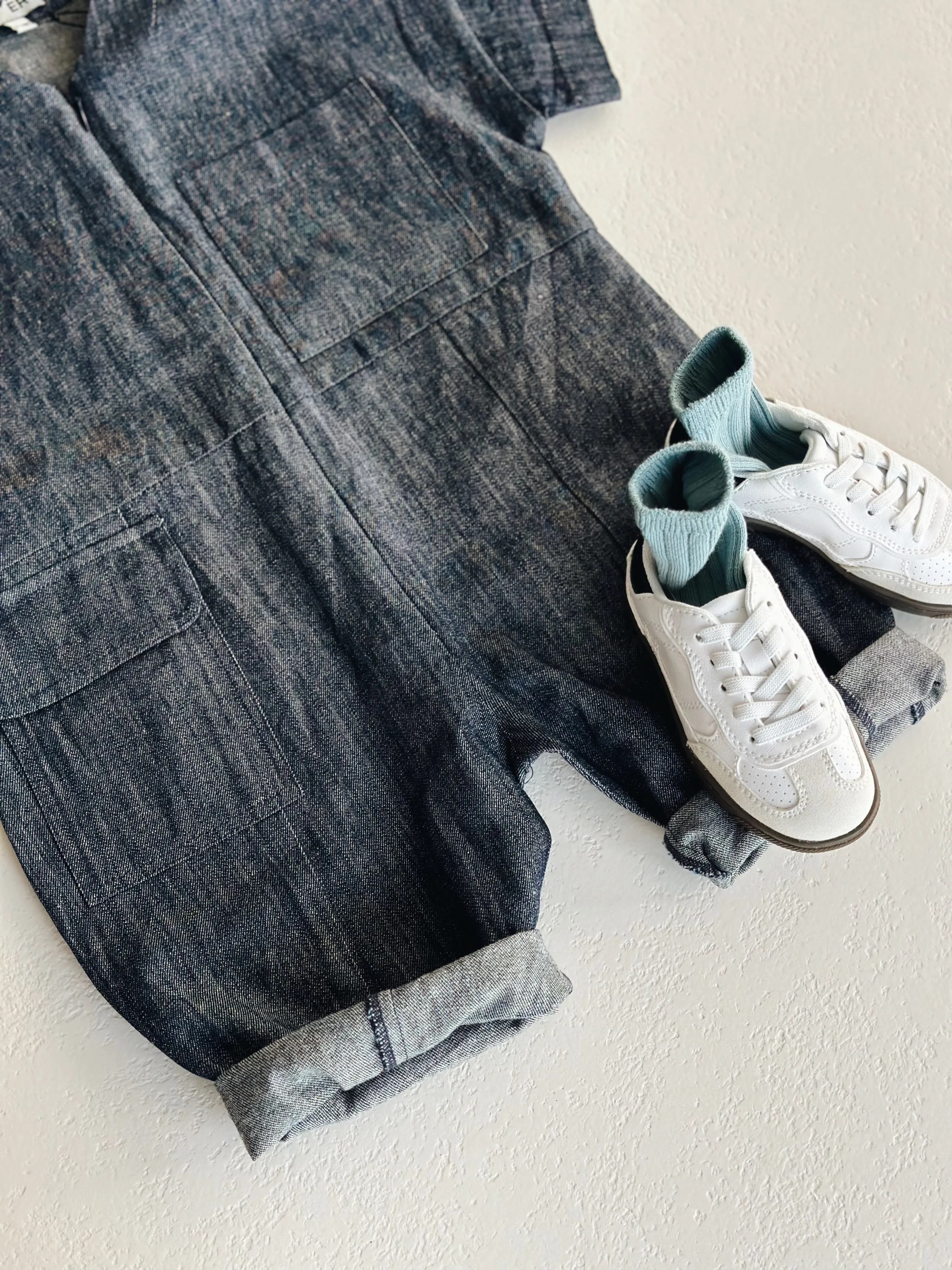 RAE OVERALL DENIM - 4y