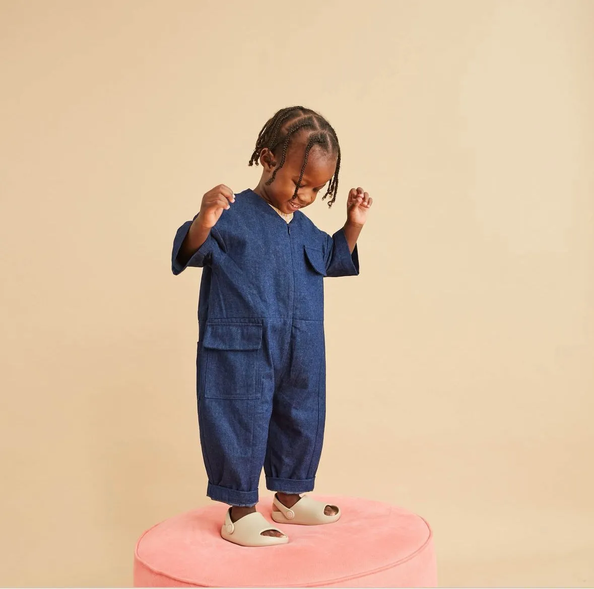 RAE OVERALL DENIM - 4y