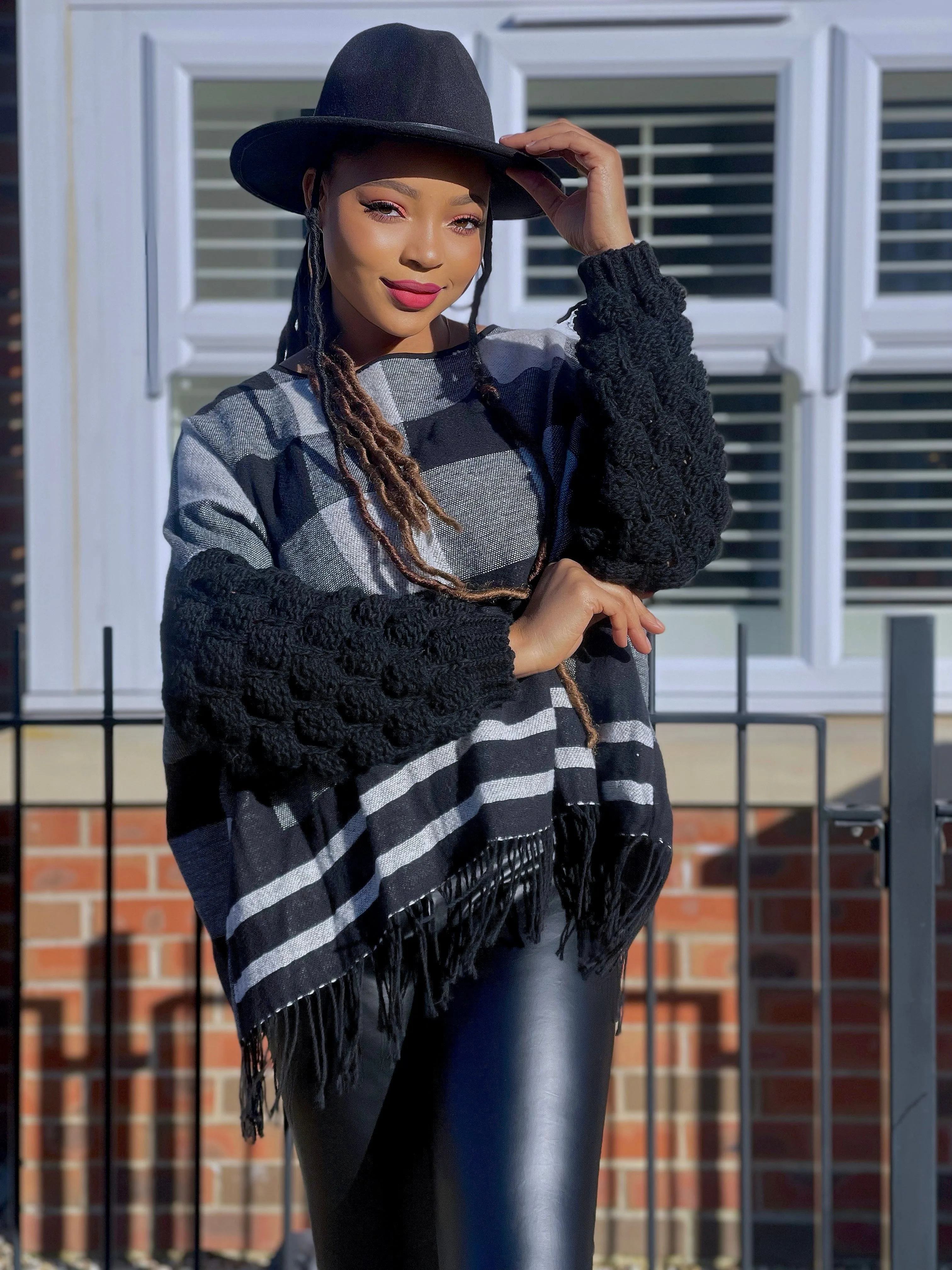 Regina Premium Checkers Poncho-MLH