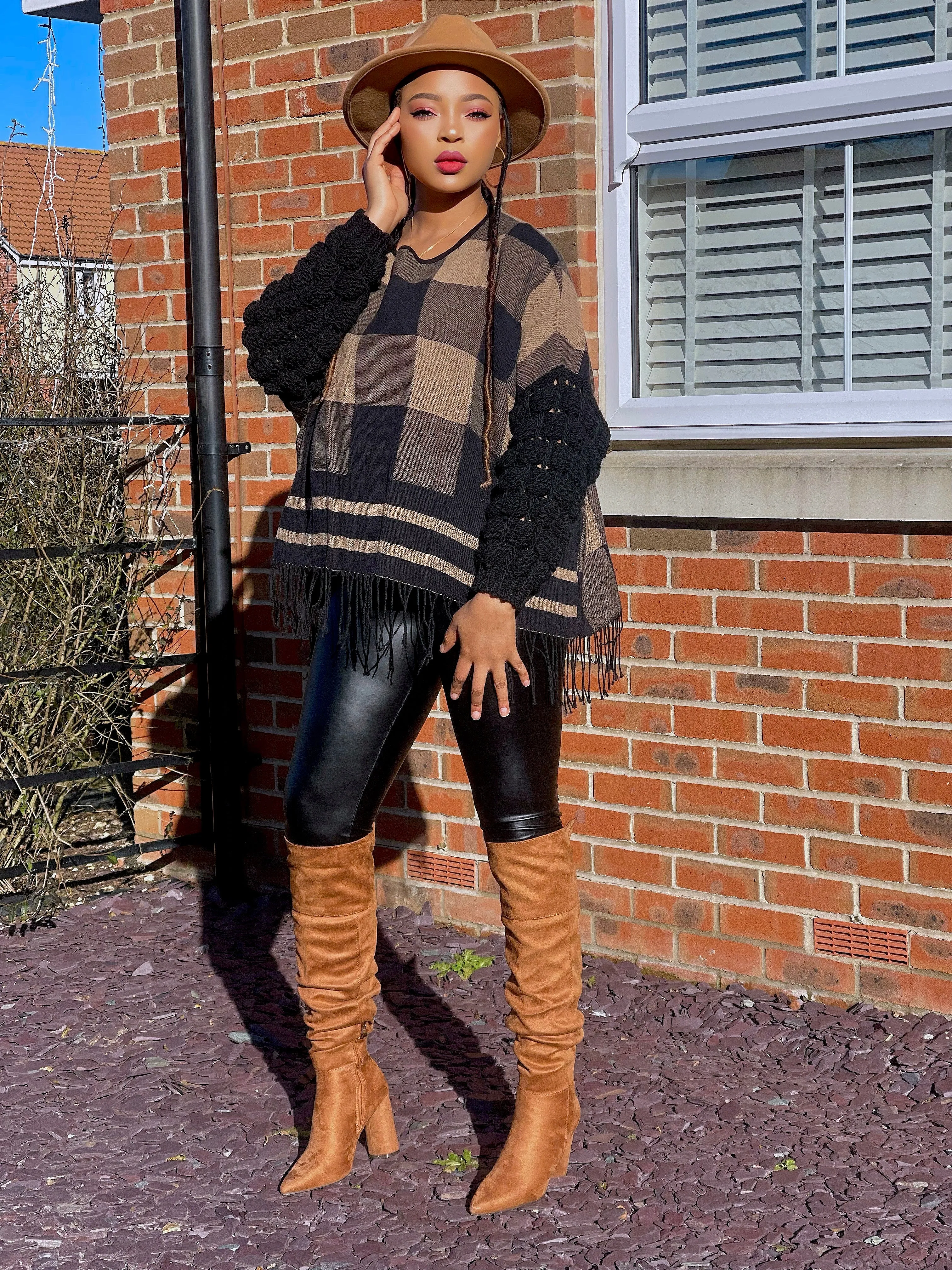 Regina Premium Checkers Poncho-MLH