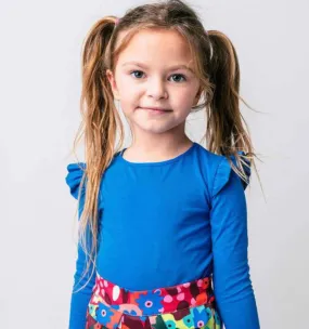 Rosalita Senoritas - Downey Long Sleeve T-Shirt - Azul Blue