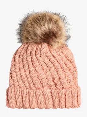 Roxy Girl Knit PomPom Beanie