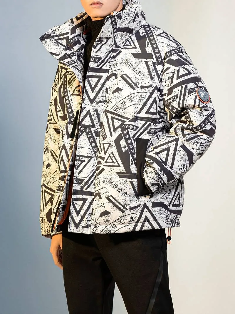 Ryan - Geometric Puffer Jacket