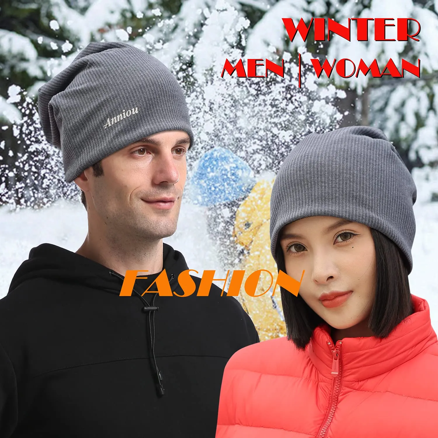 Sidiou Group Wholesale Winter Casual Knit Hats Pullover Fleece Lining And Thin Soft Warm Striped Knitted Hat For Men Women Slouch Beanie Hat