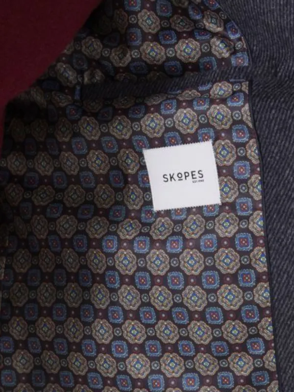 Skopes Blue WOOL BLEND TWILL  Overcoat