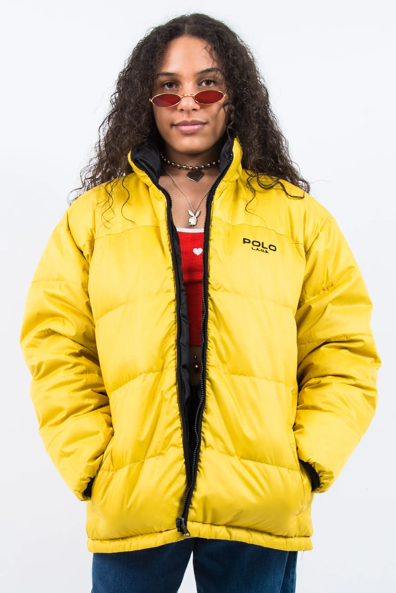 Vintage 90's Reversible Puffer Jacket Coat