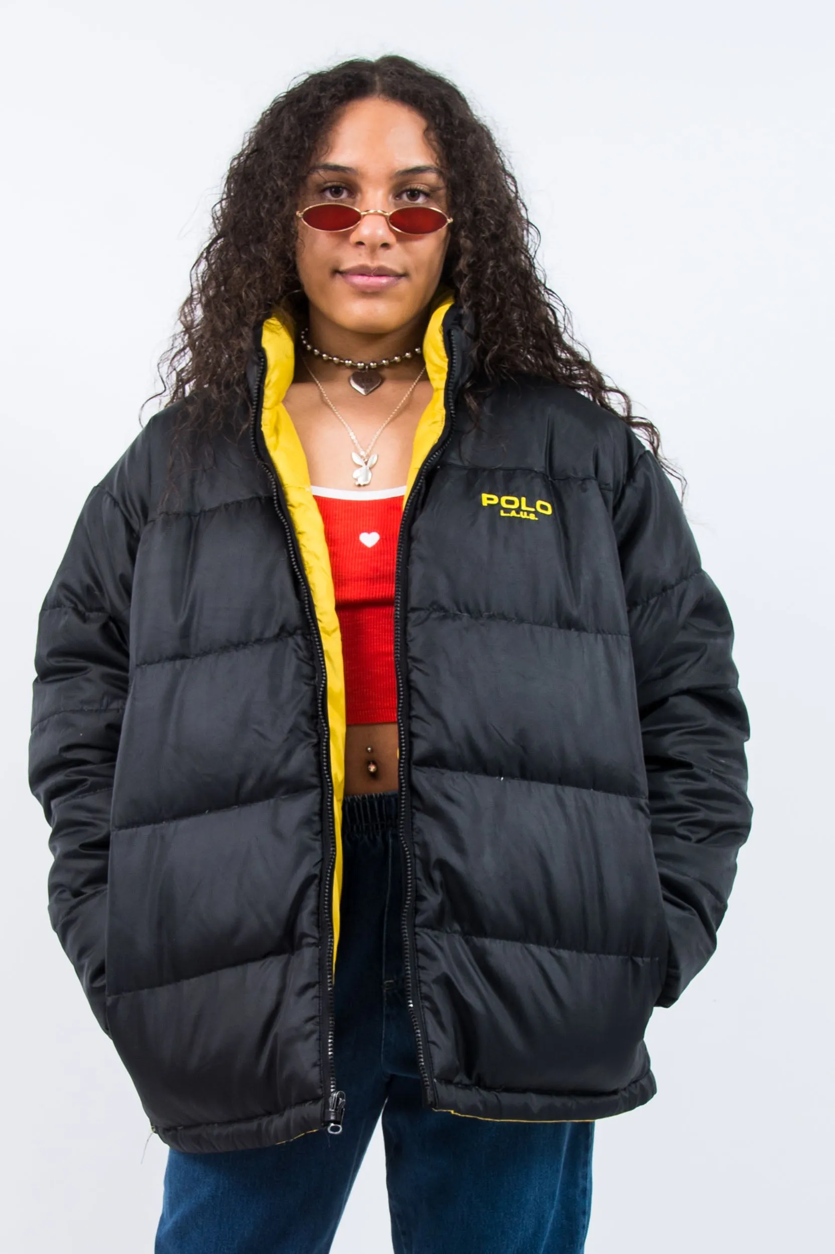 Vintage 90's Reversible Puffer Jacket Coat