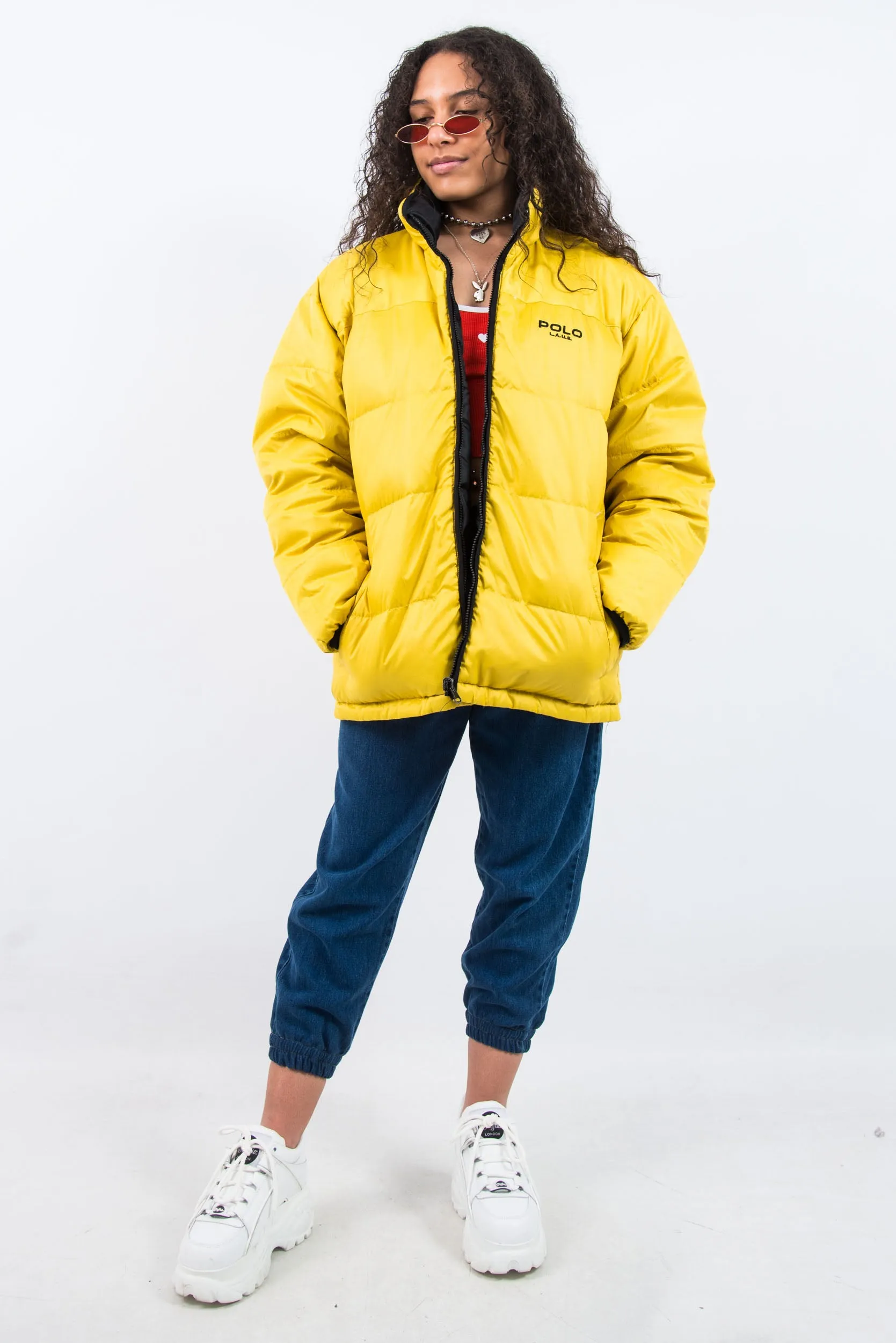 Vintage 90's Reversible Puffer Jacket Coat