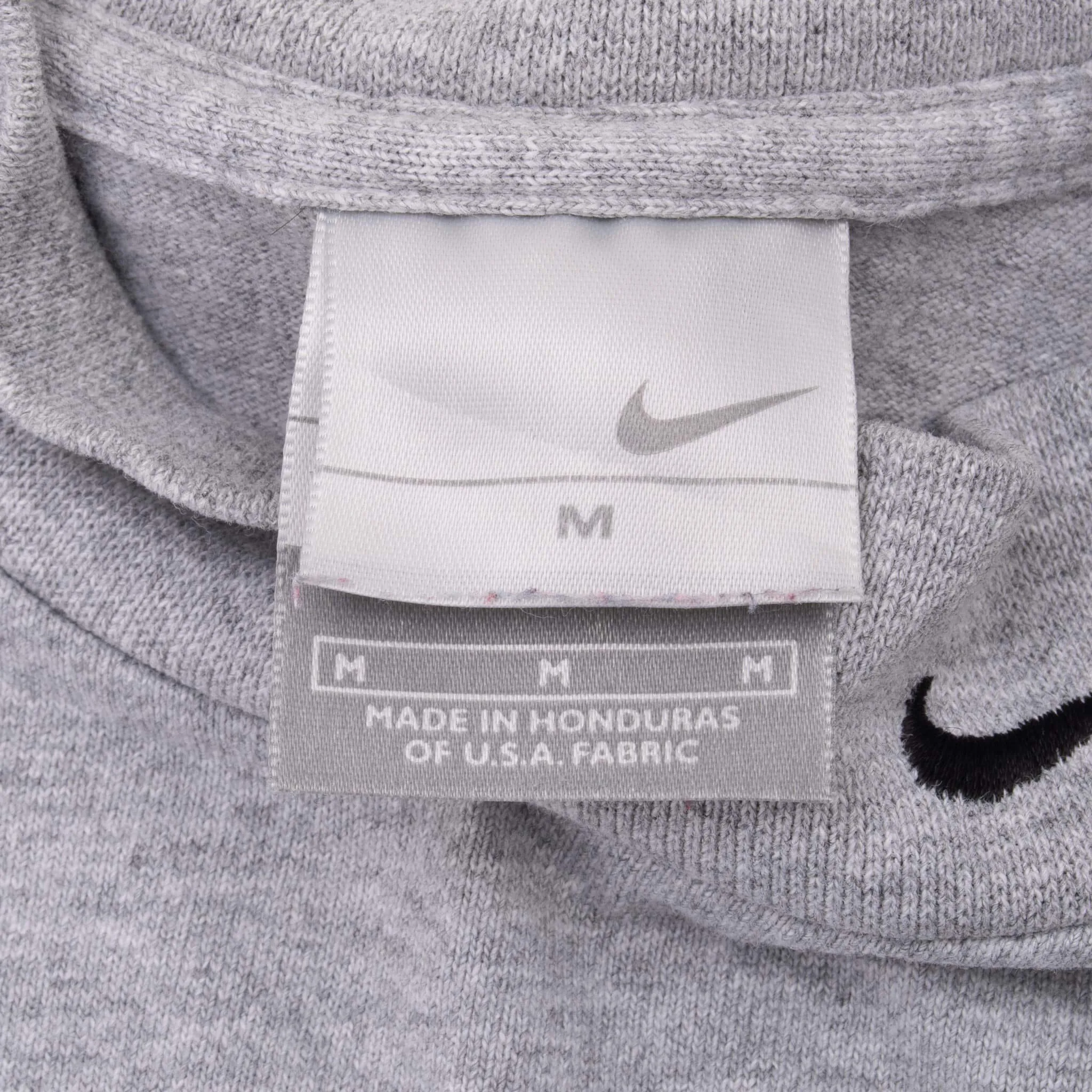 VINTAGE NIKE LONG SLEEVE TURTLE NECK GREY TEE SHIRT 2000S MEDIUM