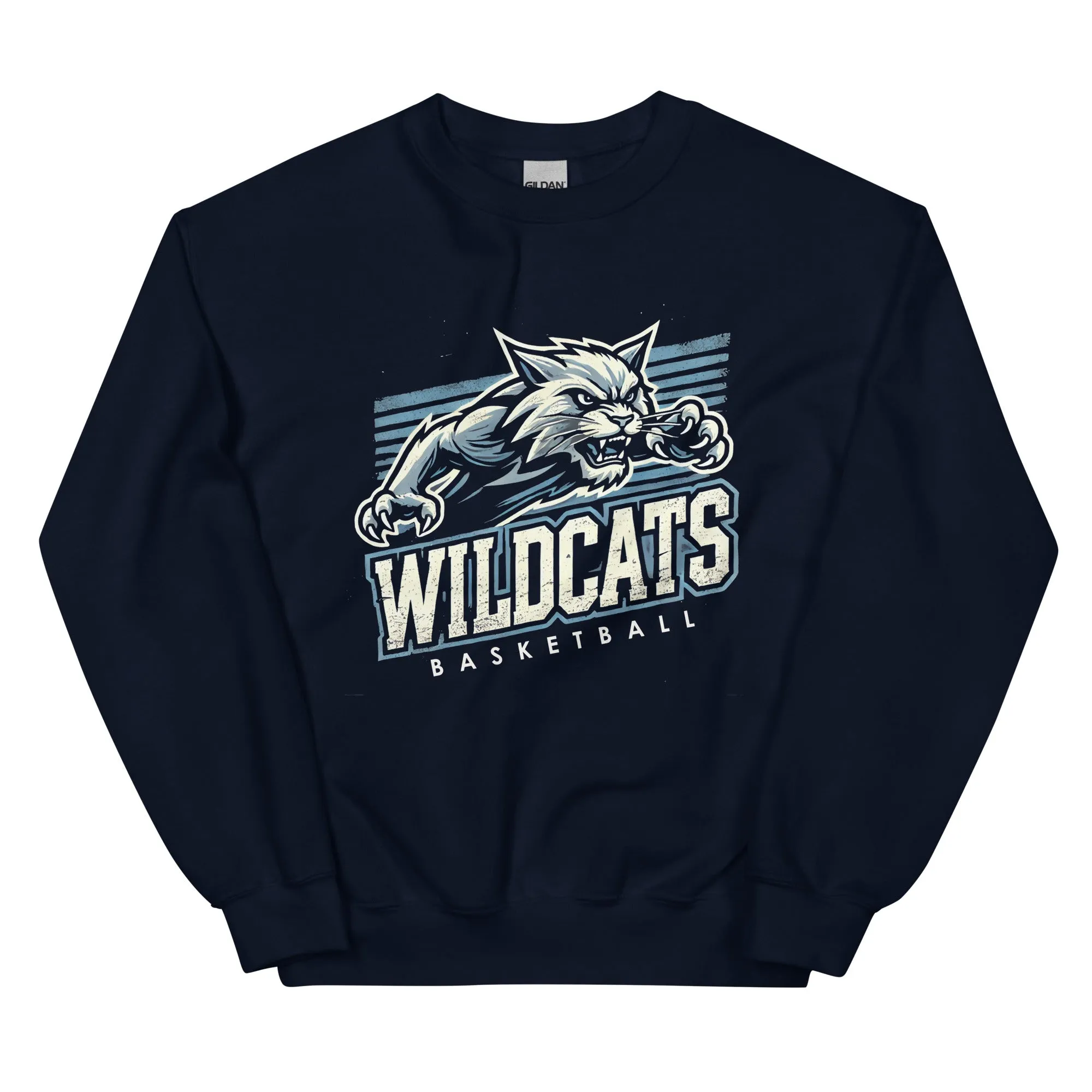 Wildcats Basketball Vintage College Sweatshirt